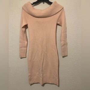 Moda International Off the Shoulder Pink Dress